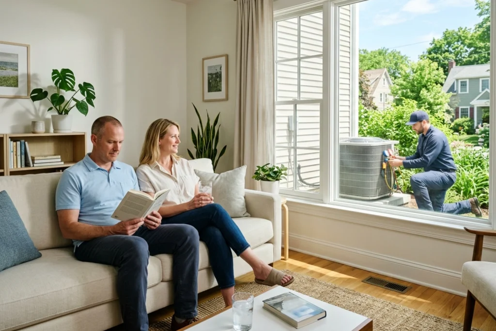 Burlington home prepared for summer heat with AC service